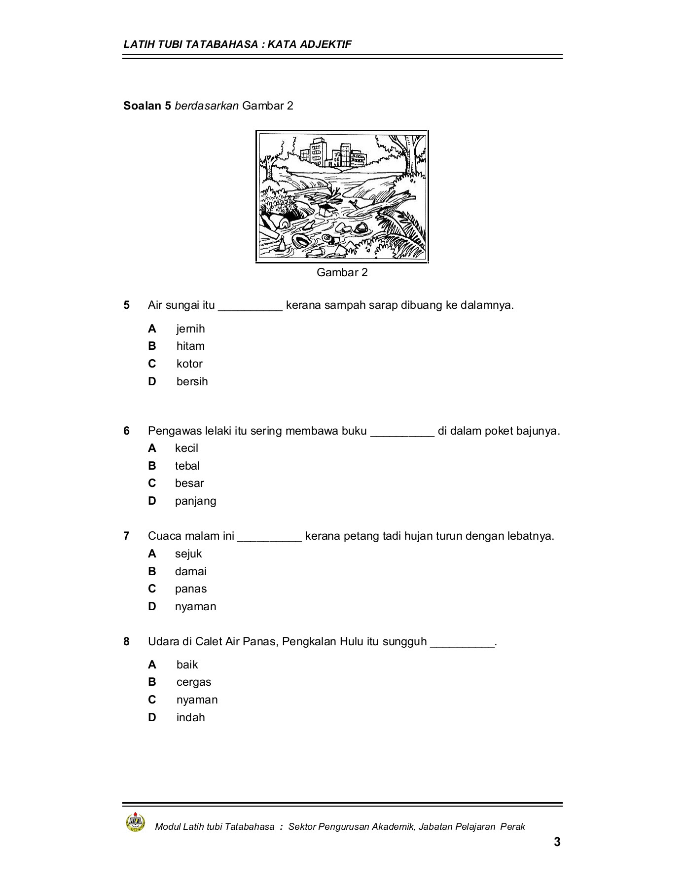 Latihan Kata Adjektif