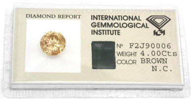 Original-Foto 1, DIAMANT IGI 4.0ct TOLLE FARBE PERFEKTE BRILLANZ DIAMOND