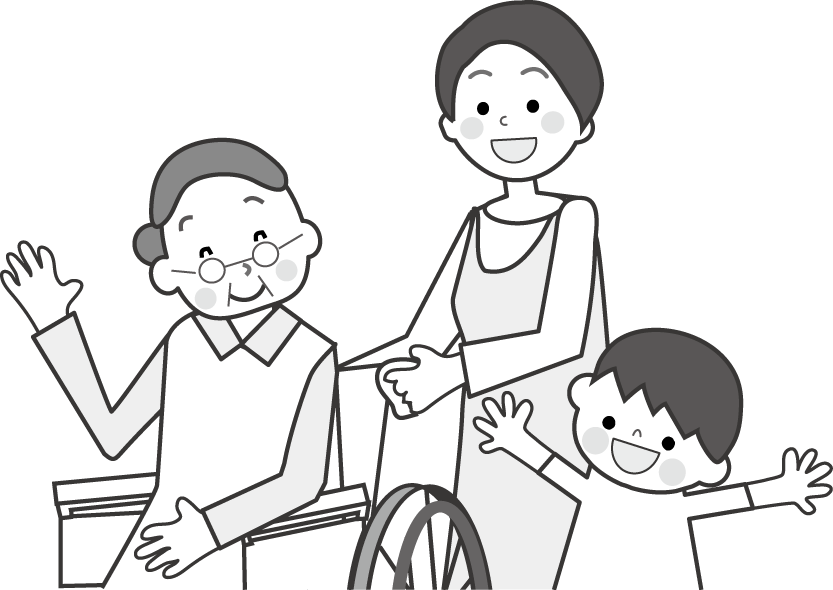 老人 高齢者 介護のイラスト 無料イラスト