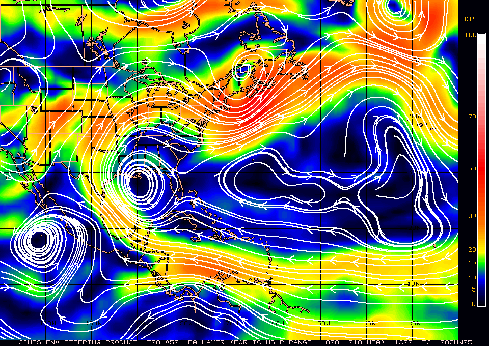 COURANTS DIRECTEURS 700 - 850mb