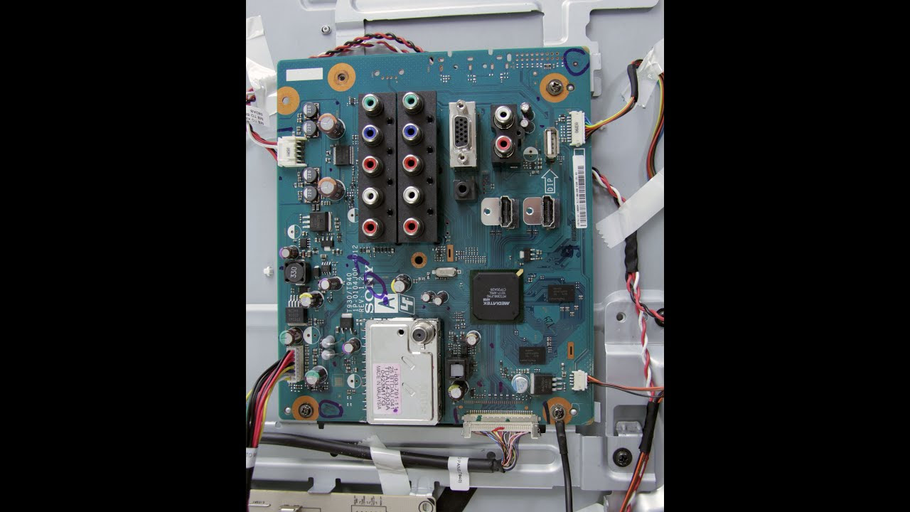 LCD TV Repair - TV Has Audio, No Video - Common Main Board