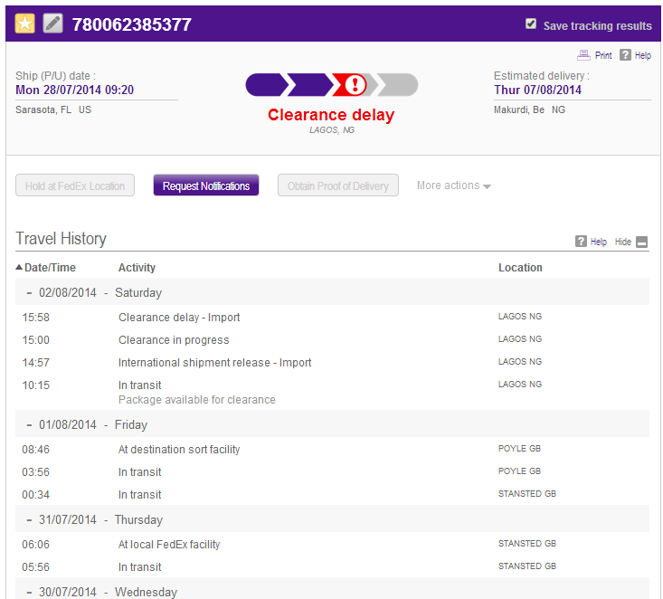 fedex international shipment tracking