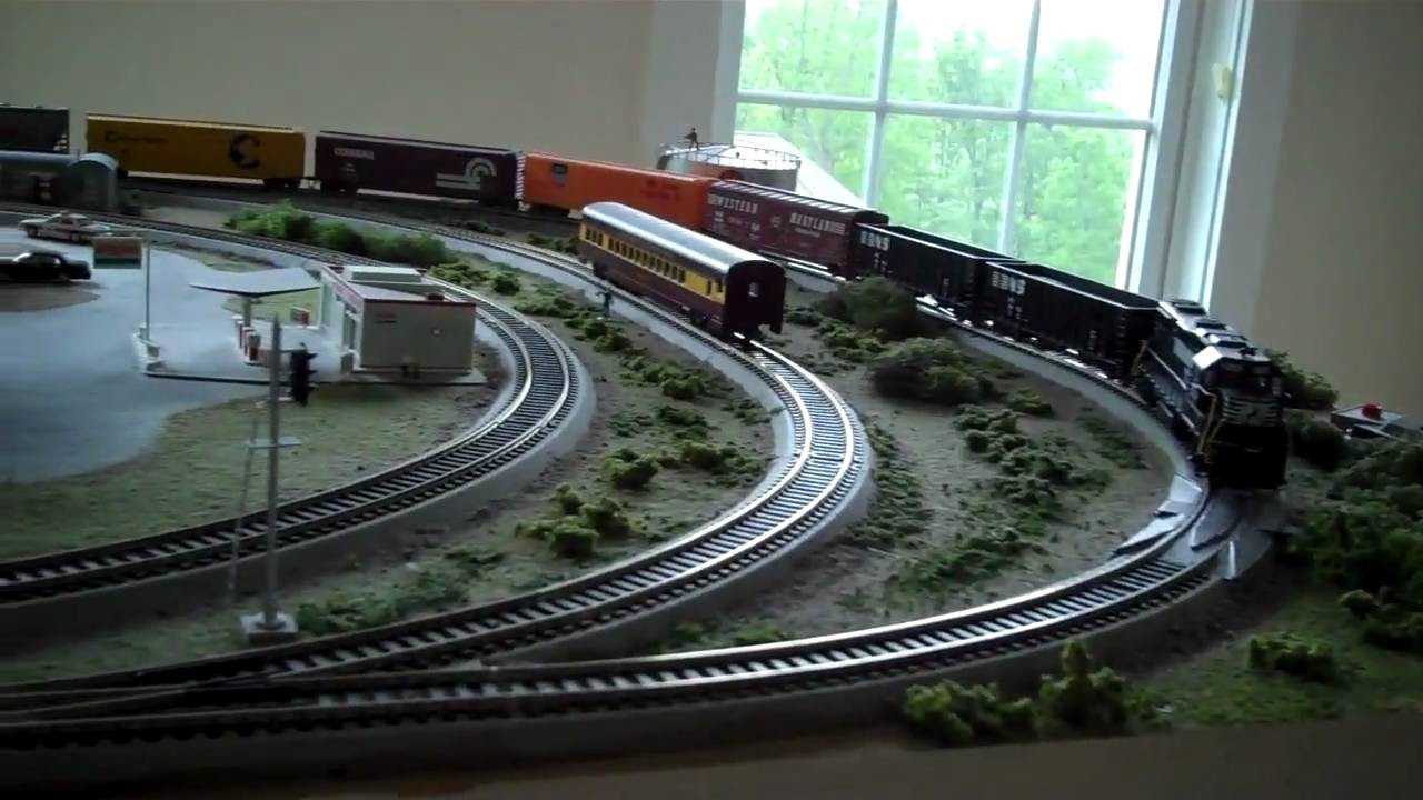 Norfolk Southern Model Railroad - YouTube