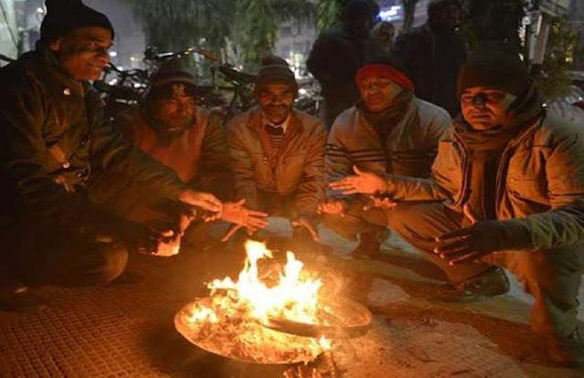 मौसम में आई तब्दीली, रात में बढ़ी ठिठुरन