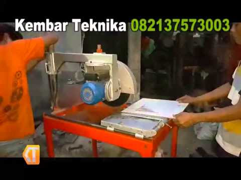 Video Mesin Alur Batu Alam