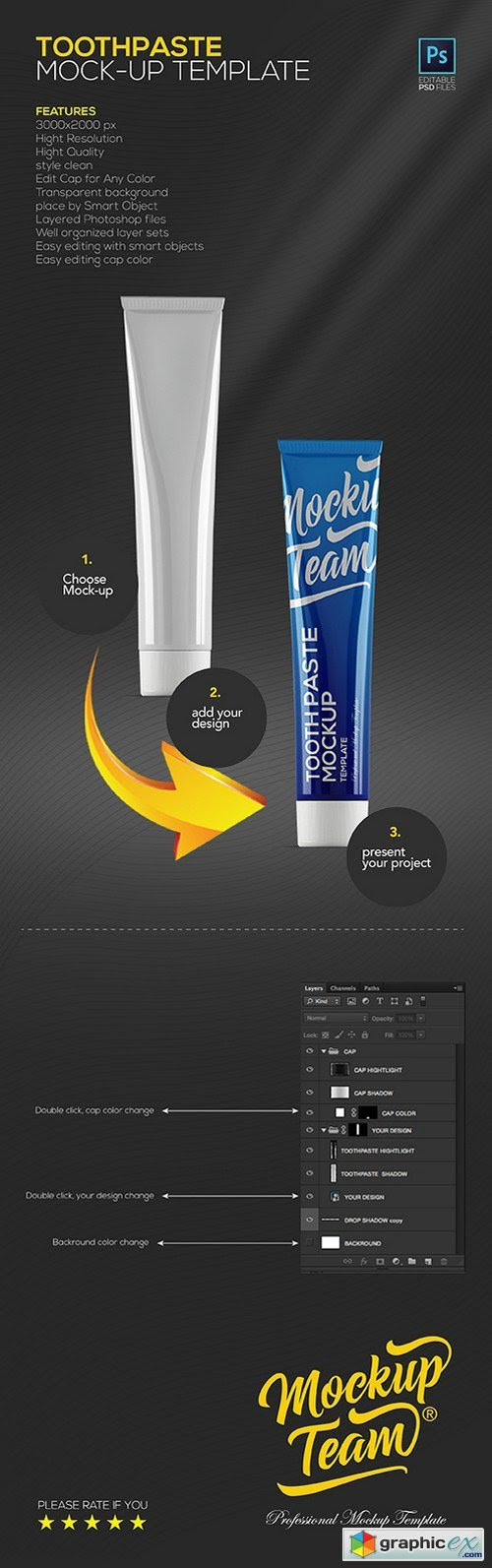 Download Toothpaste Mock Up Template Free Download Vector Stock Image Photoshop Icon