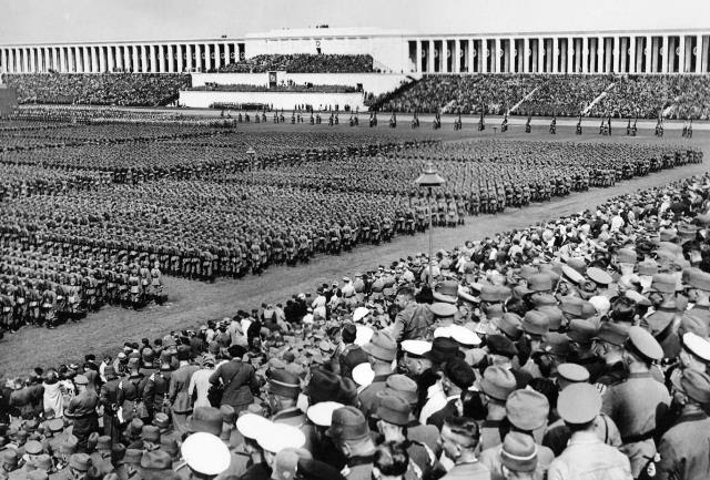 Nazi Party Rally at the Zeppelin Field Nuremberg Germany