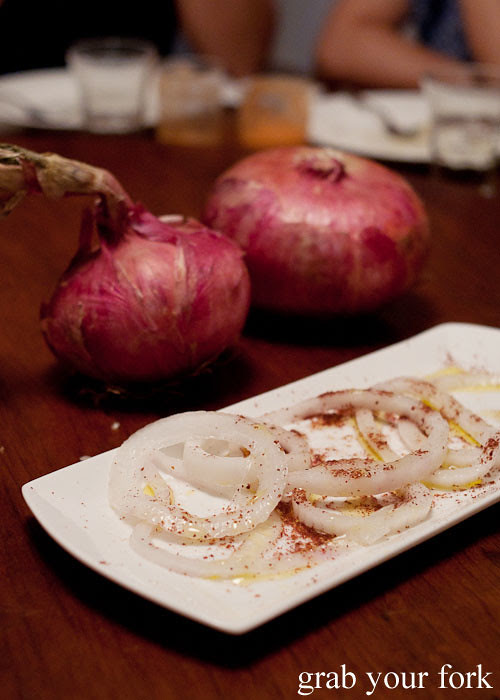 sweet salad onion rings with sumac