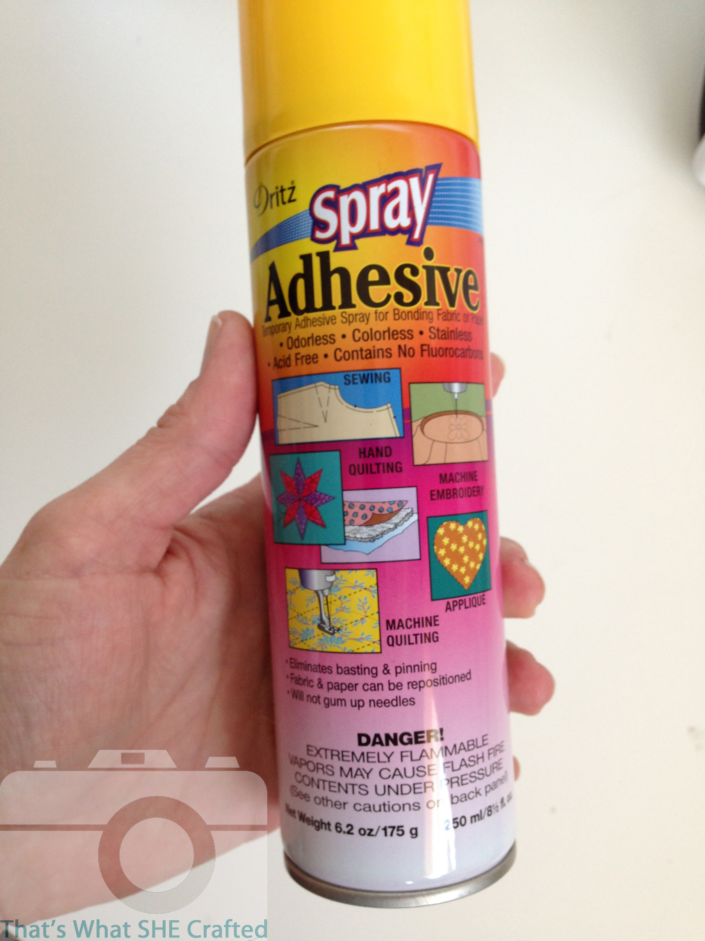 spray baste-- That's What She Crafted Spotlight