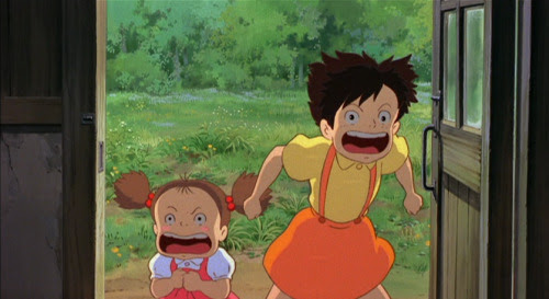 (via fuckyeahghibli)
I&#8217;ll be honest with you guys, I used to do this as a kid. Whether or not it was a learned trait from My Neighbour Totoro, I don&#8217;t think I&#8217;ll ever know - but I did it quite regularly when I played with my cousins and friends. While playing &#8220;murder in the dark&#8221;, before entering a room in a game of &#8220;hide and seek&#8221;, just anything that involved the dark and the unknown, I would yell or talk very loudly in my most confident voice&#8230; even though, on the inside, I was dying of fright. Scream your fears away!