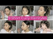 Most Wanted 9 QUICK AND EASY SHORT CURLY HAIRSTYLES, Video summer hair updos viral!
