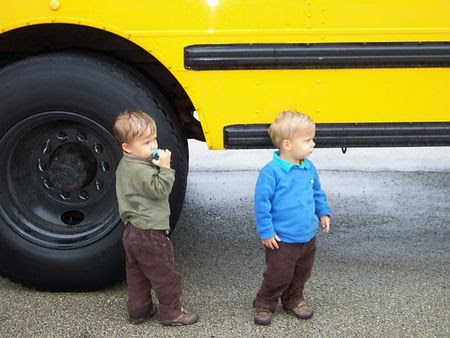 Boys school bus