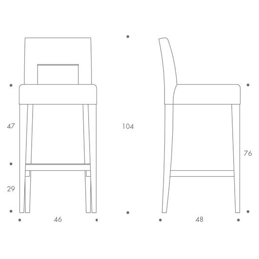 Bar Chair Drawing