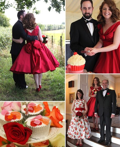  Bridesmaids Dresses on Big Day In Berkshire Was One To Remember Debbie Chose A Striking Red