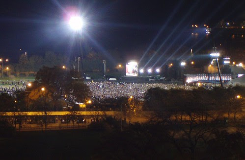 The rally site