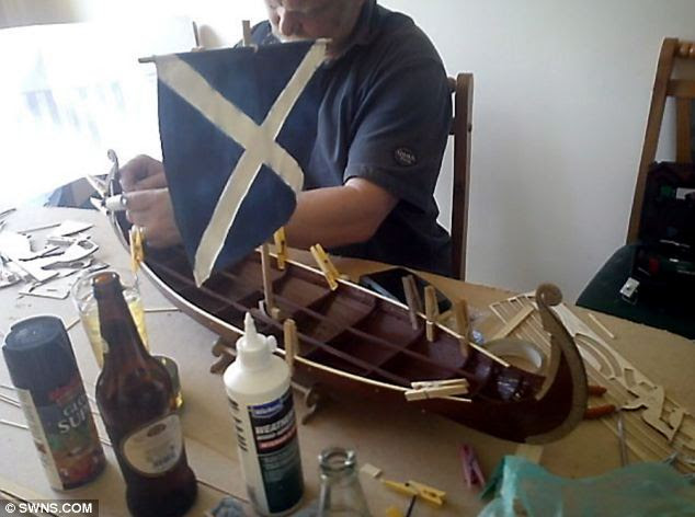 120 flatpack replica Viking longboat - intended as a collector's model ...