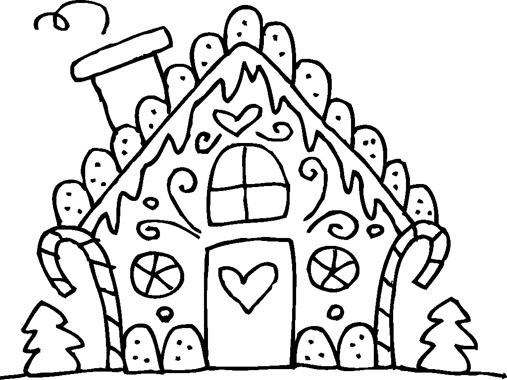 Download Gingerbread House Christmas Coloring Pages at GetColorings.com | Free printable colorings pages ...