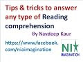 Reading comprehension Tips & tricks to answer any type of Reading comprehension