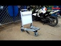 Trolley bandara aluminium - Airport trolley - International airport luggage cart