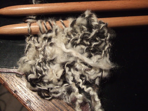 very small knitting sample