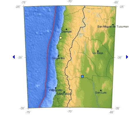 mapa epicentro temblor hoy en san juan argentina 1 junio 2012