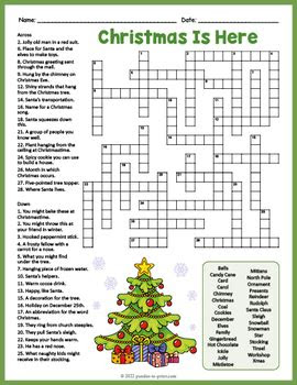  free printable christmas crossword puzzles for kids