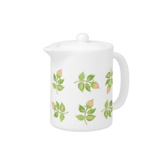 Pretty Pink Rosebud Tea Pot