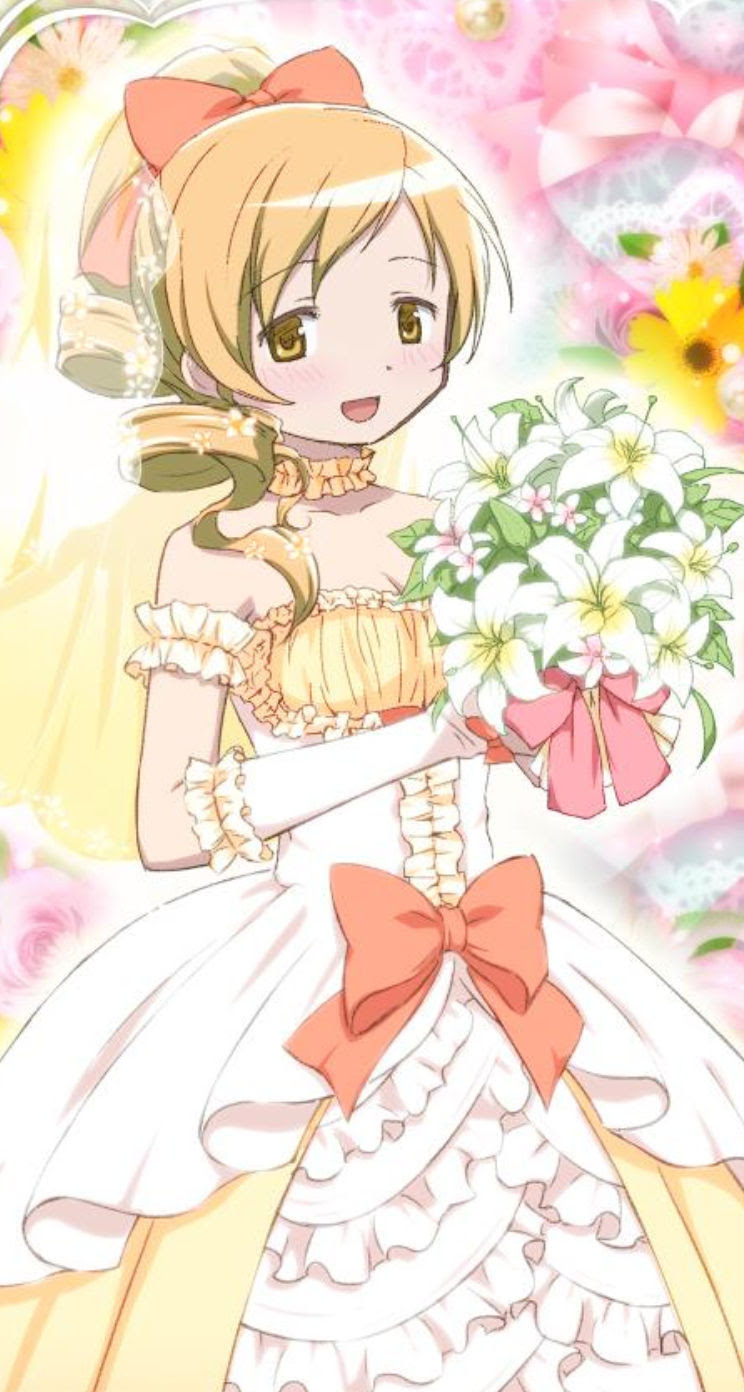魔法少女まどか マギカ Iphone壁紙 画像 14 巴マミ Iphone5壁紙 744 1392 Ios7用 他 アニメ壁紙ネット Pc Android Iphone壁紙 画像