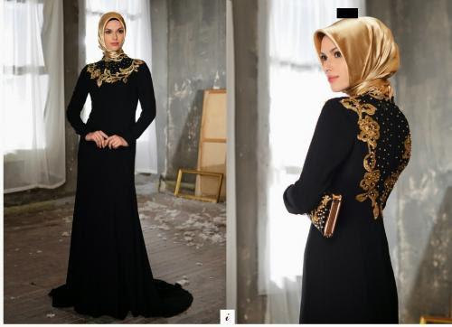 مجموعه فساتين سهره للمحجبات تصميمات