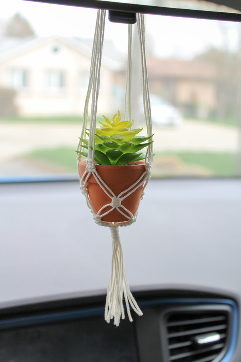 Juniper Car Rearview Mirror Macrame Plant Hanger on Storenvy