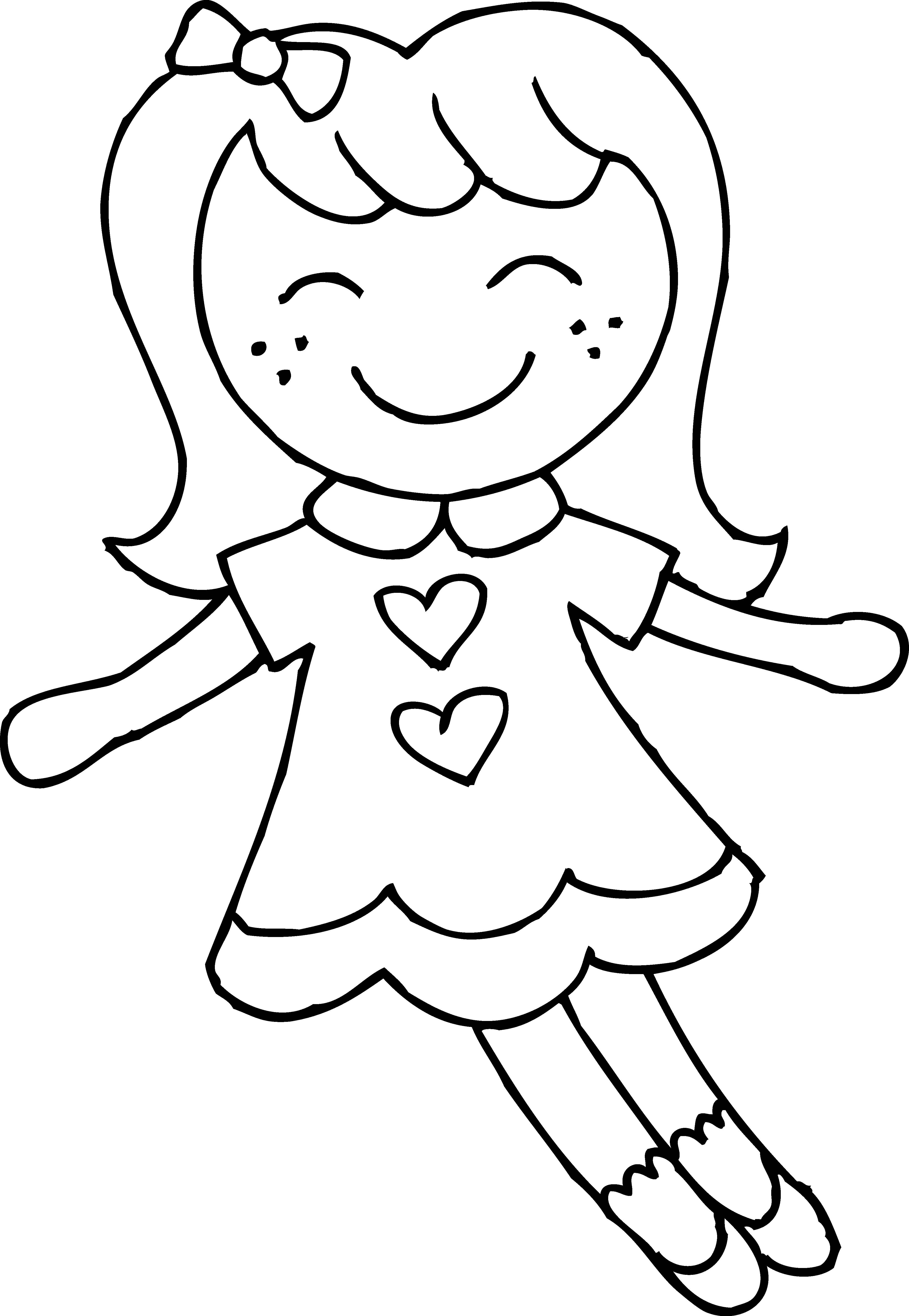 Doll Clipart Black And White Clip Art Library
