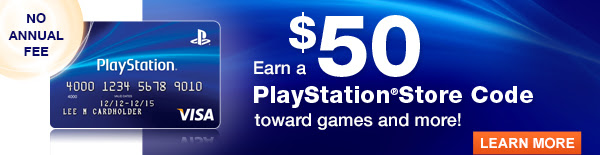 Earn a $50 PlayStation®Store Code toward games and more! Earn a $50 PlayStation®Store Code toward games and more!