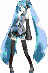 初音ミク ドット絵設計図 マインクラフトドット絵 設計図