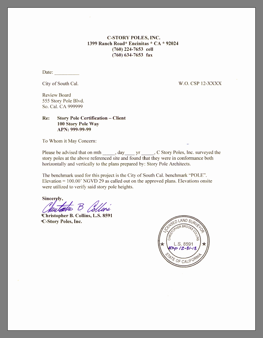 sample certificate letter Poles Story Certification Story C Pole sample certificate letter Poles Story Certification Story C Pole