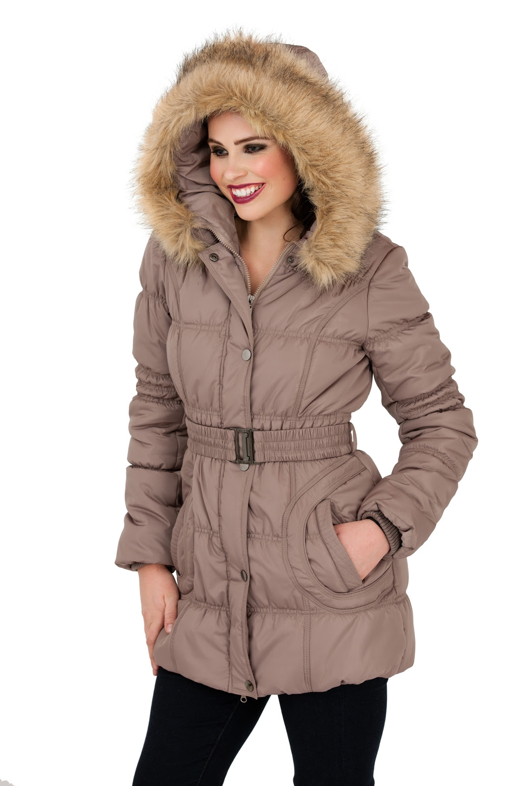 womens jackets with faux fur