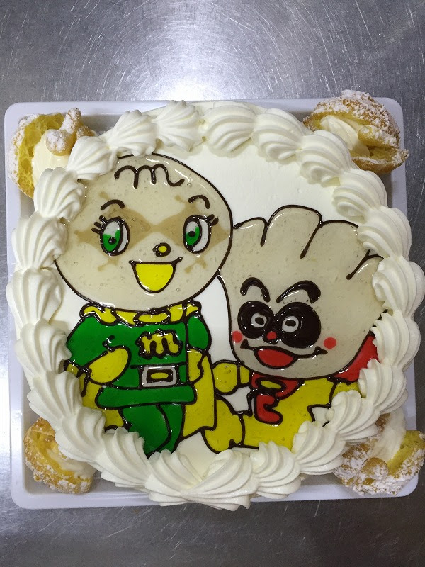 メロンパンナちゃんと クリームパンダ キャラクターケーキ O キャラクターケーキなら Dia ダイア 京都市右京区 ロールケーキ バースデーケーキ