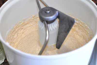 starter fed and moved to new container now at room temperature for Denver sourdough bread