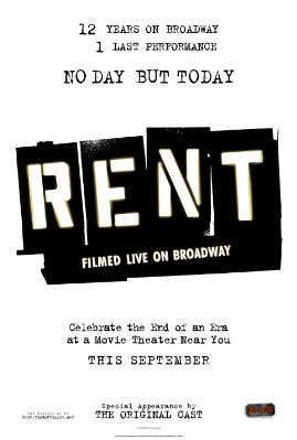 Rent - Filmed live on Broadway - poster