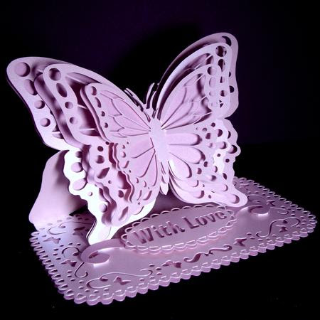 Download Layered Easel Card-butterfly SVG - Cutting Files