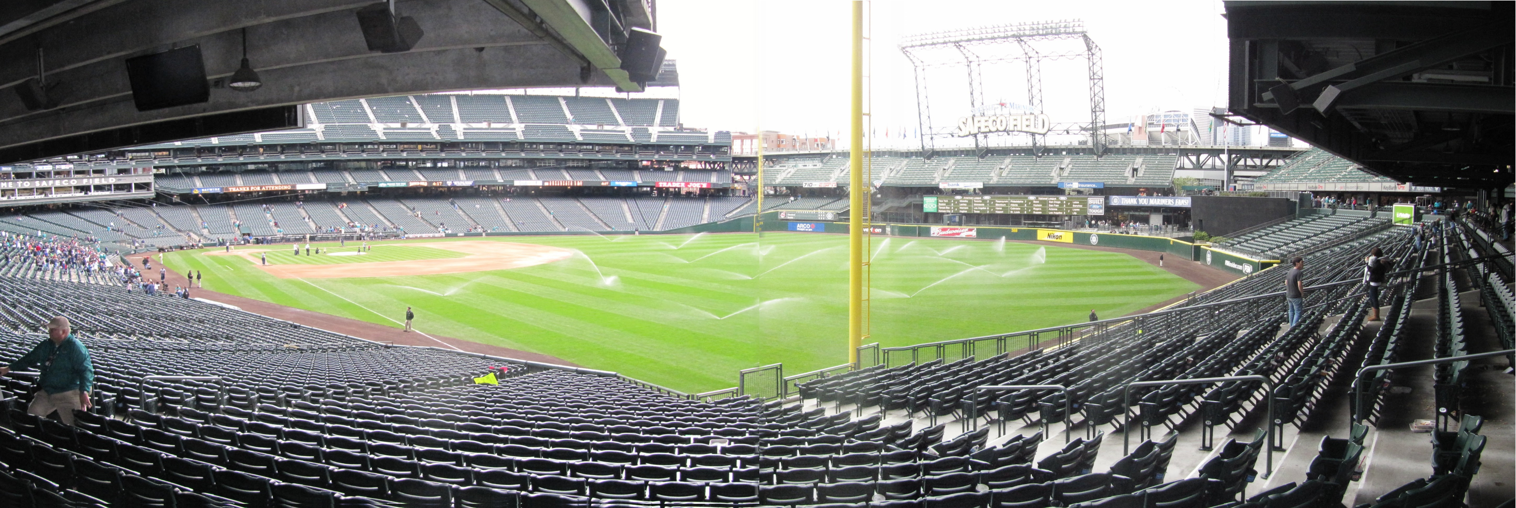 In doing so, I noticed that the hand operated scoreboard was already set up