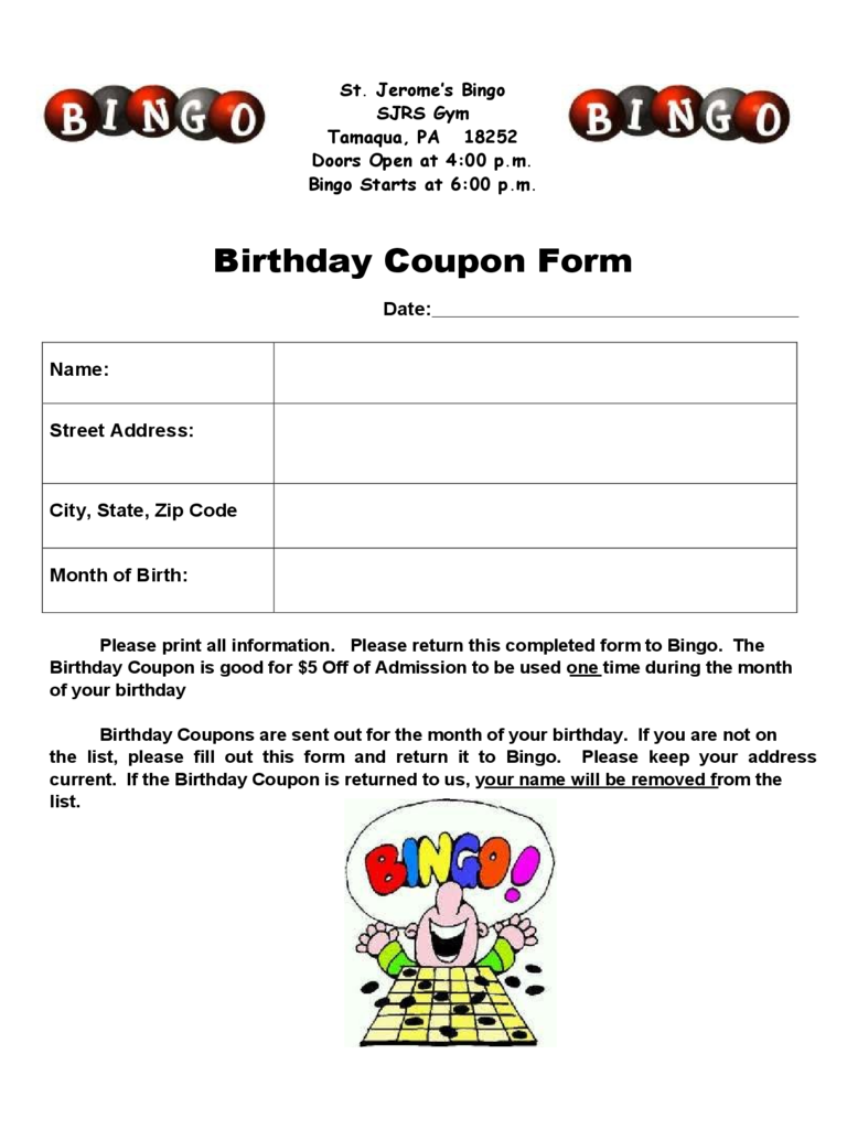 Birthday Coupon Template - 3 Free Templates in PDF, Word, Excel Download