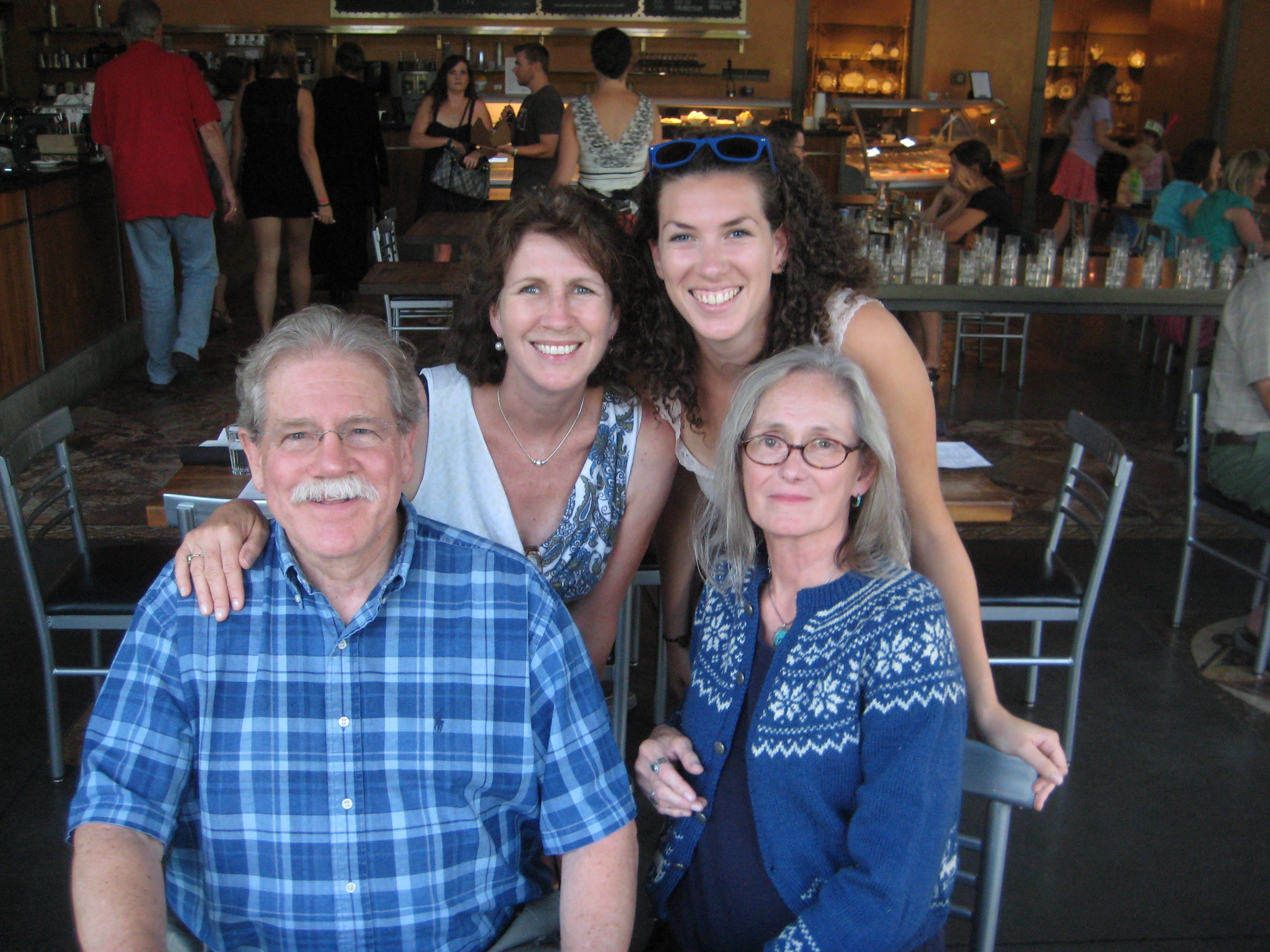 With Bob and Susan at Cafe Dolche - delicious everything!