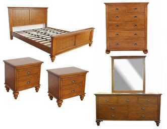 Country Style 6PC Queen Bedroom Suite | Redpaths Furniture