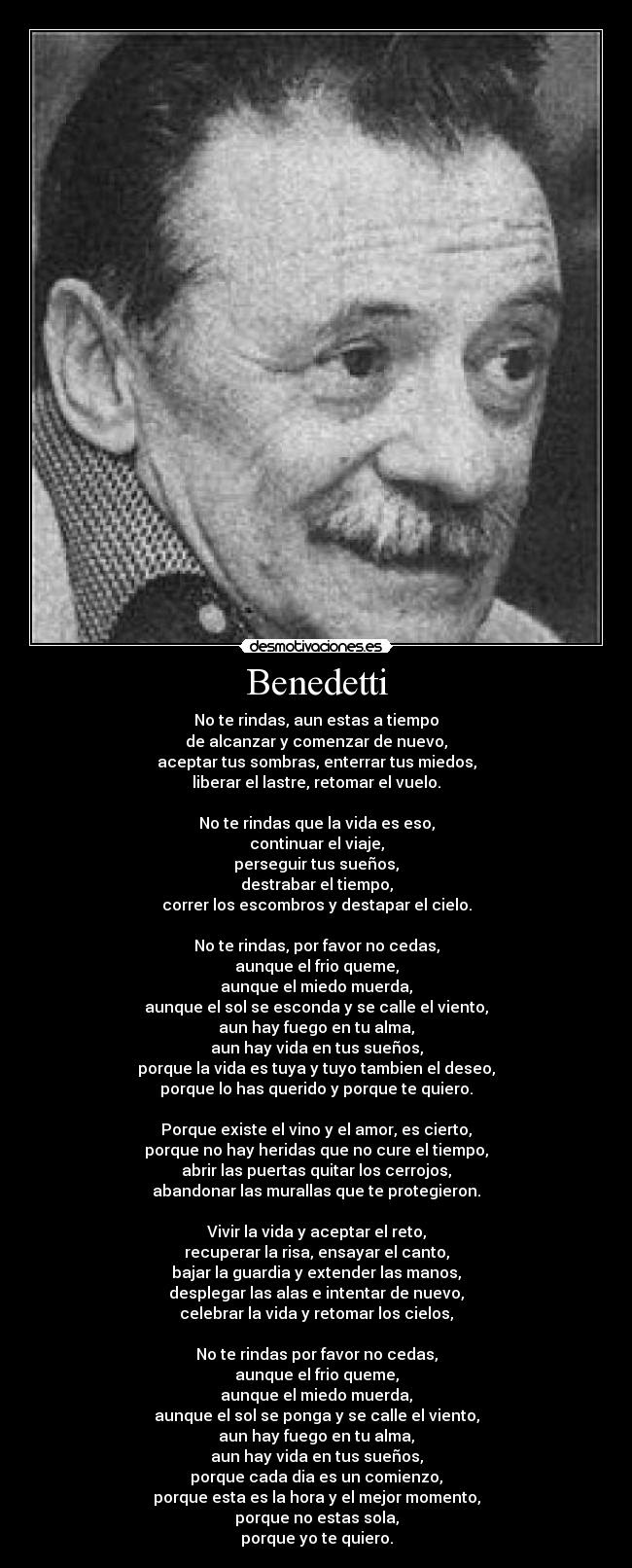 Imágenes y Carteles de BENEDETTI Pag. 28  Desmotivaciones