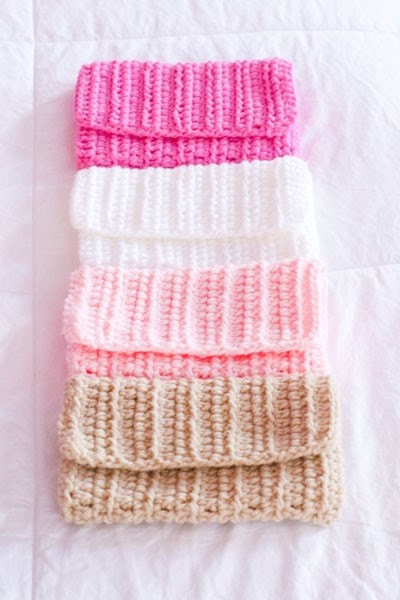 Hand Crocheted Cosmetic Handbag Clutch - Pink Petal Collection