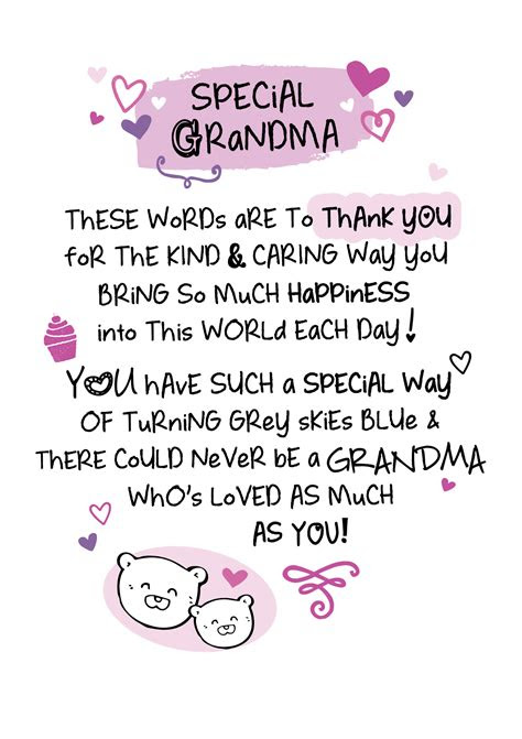 Webcreate and print free printable birthday cards at home. special grandma inspired words greeting card blank inside birthday cards