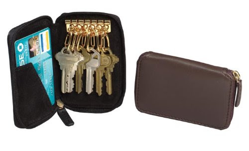 Winn Leather Zip Around Wallet / Key Case