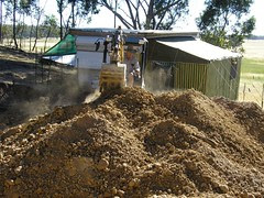 dad excavating for hobbithole