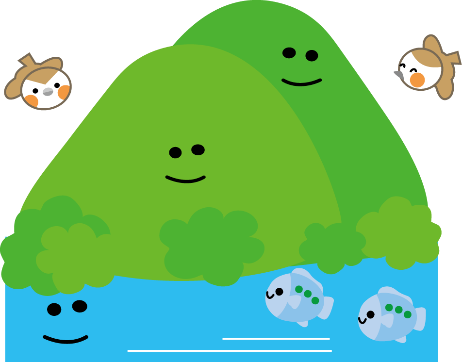 木 森 山 川のイラスト 無料イラスト フリー素材