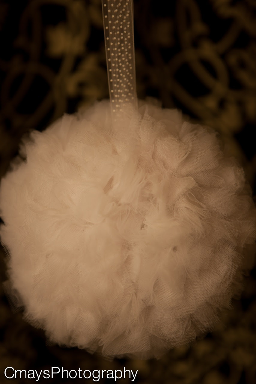 White bridal tulle (purchased
